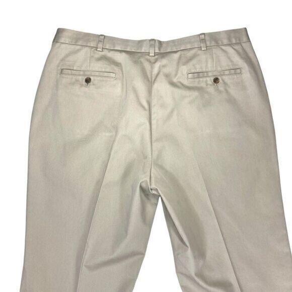 Brooks Brothers Pants Mens 42X32 Tan Advantage Chino Clark Slash Pockets Classic - Picture 6 of 13